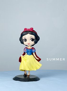 蛋糕装饰红色披风白雪公主复古站立苹果女孩周岁生日公仔蛋糕摆件