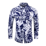 常年有货春秋款长袖大码翻领衬衫花衬衫大货已出1077P35立体图，男装衬衫，星座1106