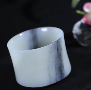 天然和田玉籽料青花主人杯玉杯茶杯送亲人