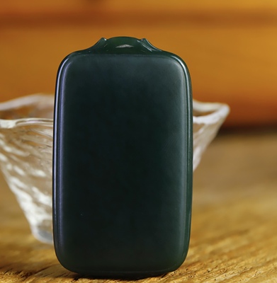 天然和田玉塔青平安无事牌玉吊坠挂件男女士玉坠