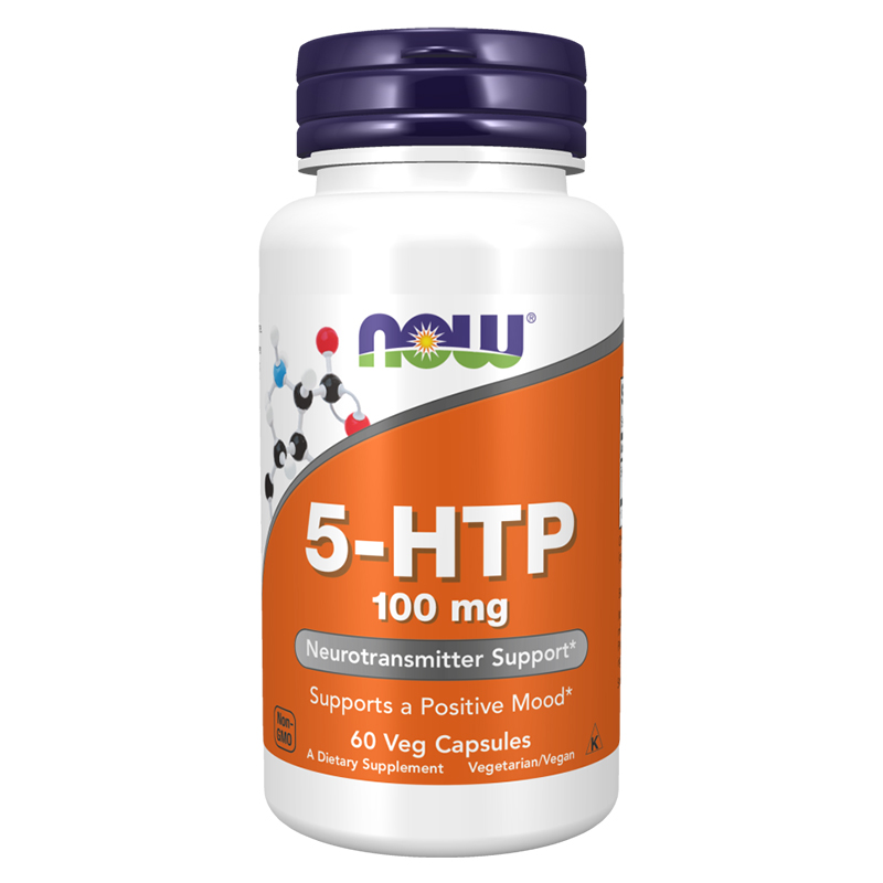现货美国Now foods羟色氨酸胶囊5-HTP帮助睡眠缓解情绪加纳籽提取