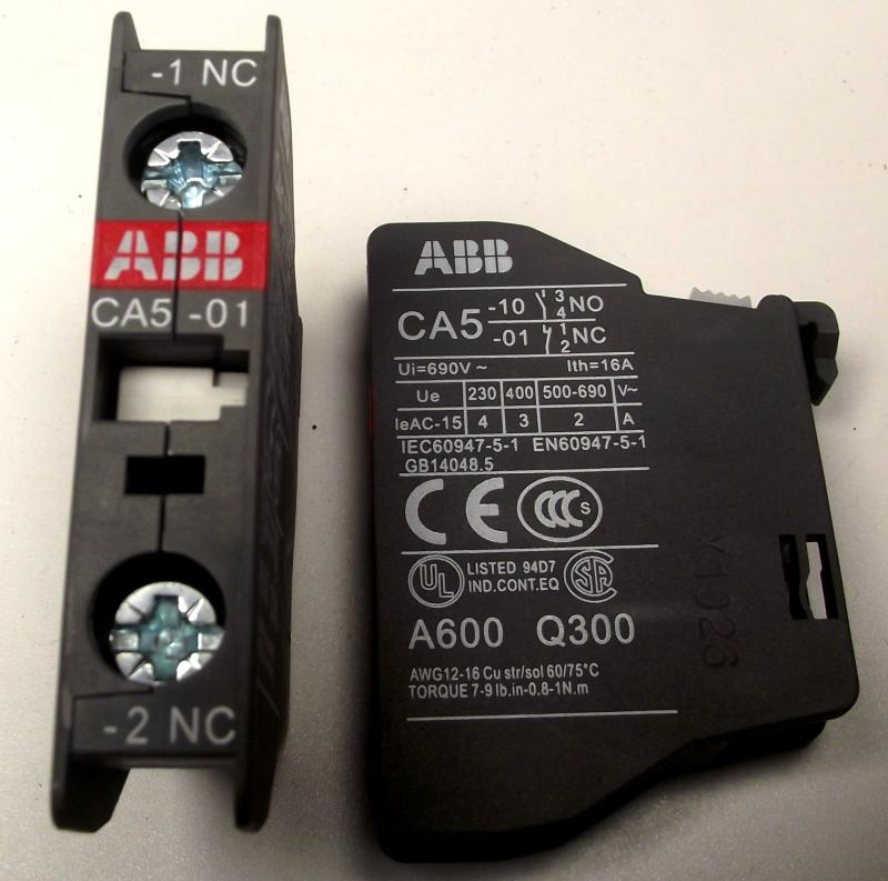 CA5-01全新ABB辅助触点CA5-01 NC常闭