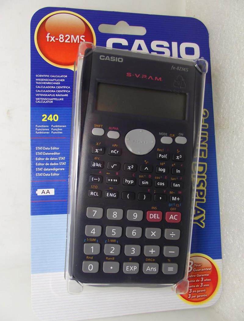FX-82MS  Casio/卡西欧科学函数计算中学 大学考试原装正品计算器