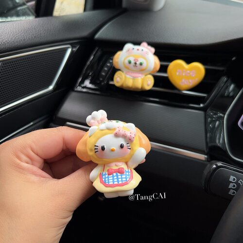 手绘饼饼Kitty猫车载香薰