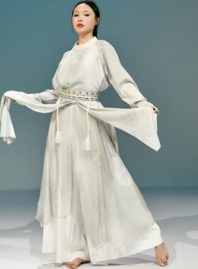 SOSO佳霍元甲原创水墨渐变象王行演出服飘逸新中式国风舞蹈古典舞