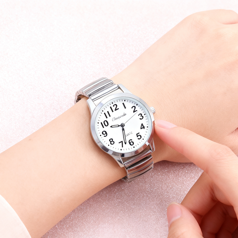 清晰大数字中老人年用方便看时间手表男士石英防水电子爸爸妈妈表