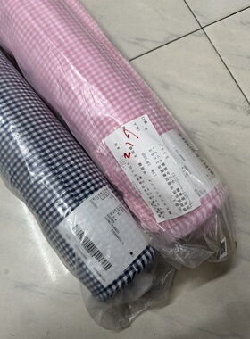 日产纯棉色织格子两色幅宽112cm一米125克衬衫裙子手工10元半米