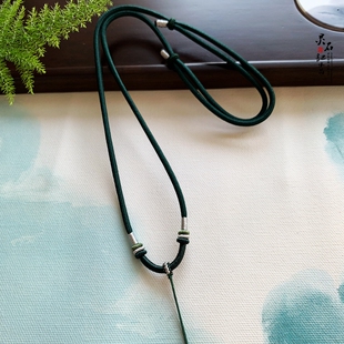 手工编织吊坠挂绳平安扣翡翠玉佩玉坠挂坠绳子项链绳男女款可调节