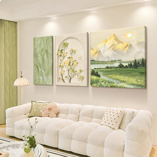 【爆款推荐】客厅三联画2025新款