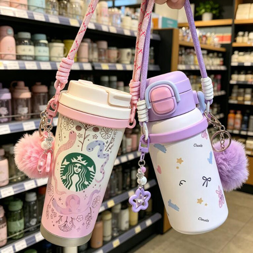 冰霸杯保温水杯提绳硅胶杯环手适用Stanley杯owala杯套汽车车载杯