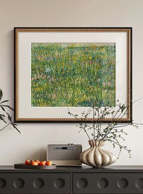 《繁花》梵高油画法式艺术客厅装饰画餐厅玄关卡门柜欧式复古挂画