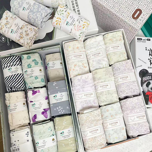 棉中熊猫组合装~100支阿克苏有机棉舒适棉质包臀女士内裤85-200斤