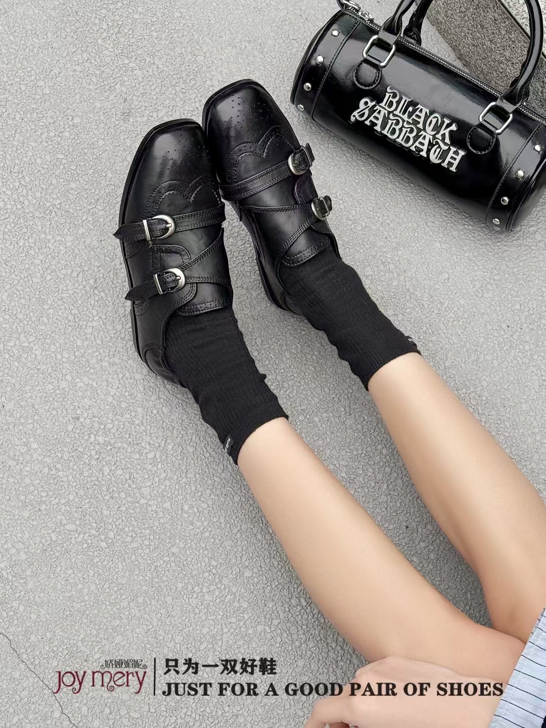 专柜正品娇娅媚妮2026新款商场同款撤柜牛皮布洛克平底乐福鞋单鞋,女鞋,浅口单鞋,淘宝优惠券,粉丝福利购,淘宝优惠卷