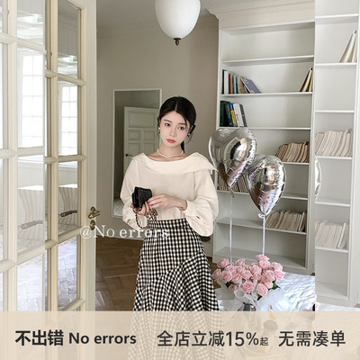 不出错No errors 两穿斜肩设计感衬衫 2025秋新款