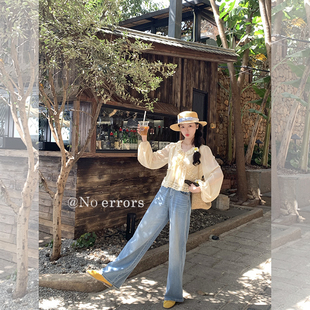 大长腿高腰宽松直筒女士春秋牛仔裤 ​不出错No 3.0 神裤 errors