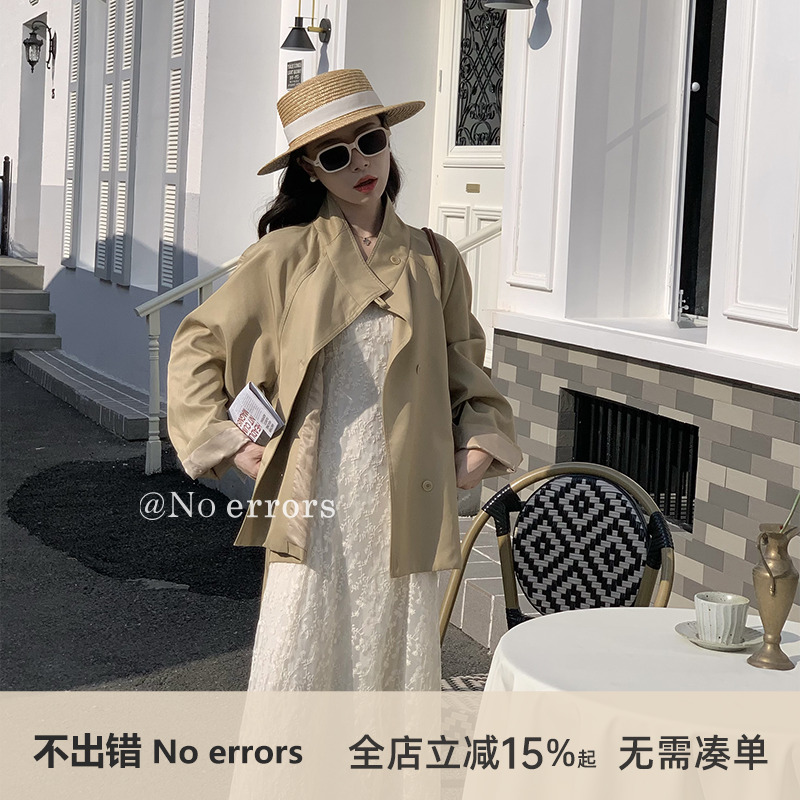 不出错No errors【巴黎格调】通勤英伦风气质短风衣外套 2025秋款