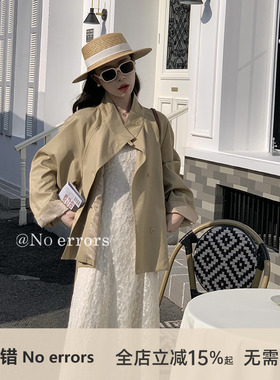 不出错No errors【巴黎格调】通勤英伦风气质短风衣外套 2025秋款