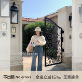 errors 长腿达人 四面弹直筒微喇牛仔裤 不出错No 2026春新款