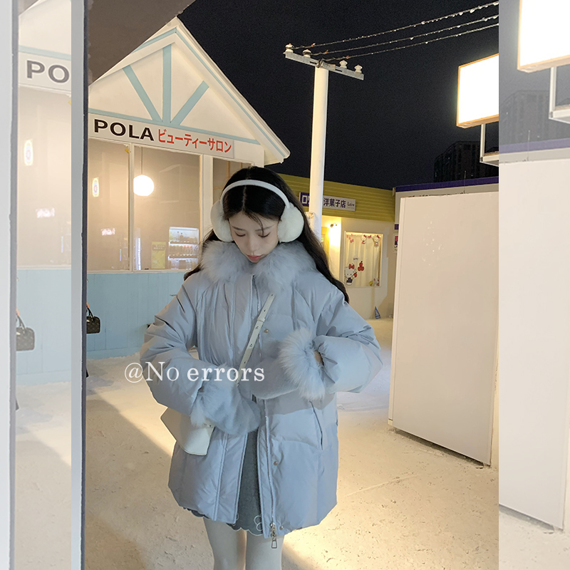 【11/9 10:00新品开售 喜欢先加购！】狐狸毛连帽手套羽绒服