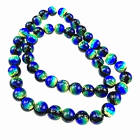 Темно-синий 10 мм, имитация янтаря, 4 шт.