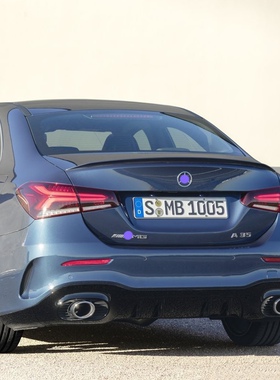 适用于奔驰19-22款A级A200LA220L改装A35L后唇AMG双出尾唇喉包围