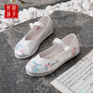 童鞋古风鞋子女汉服鞋平底百搭绣花鞋明制宋制布鞋马面裙搭配鞋