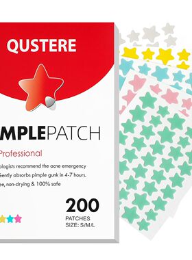 QUSTERE Pimple Patches for Face面部粉刺贴片水胶体祛痘遮盖贴