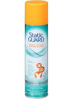 美国直邮 Static Guard Fabric Spray静电防护布喷雾新鲜亚麻香氛