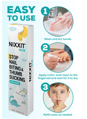 US直邮 NIXXIT Nail Biting Prevention for Kids儿童咬指甲预防