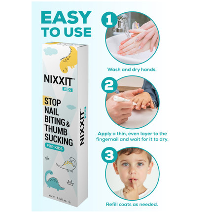 US直邮 NIXXIT Nail Biting Prevention for Kids儿童咬指甲预防
