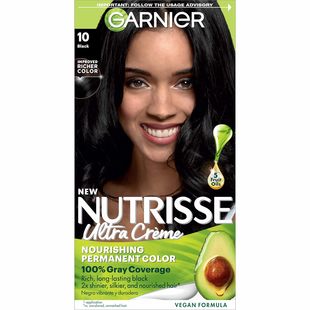 US卡尼尔Garnier Hair Color Nutrisse Nourishing植物黑发头发剂