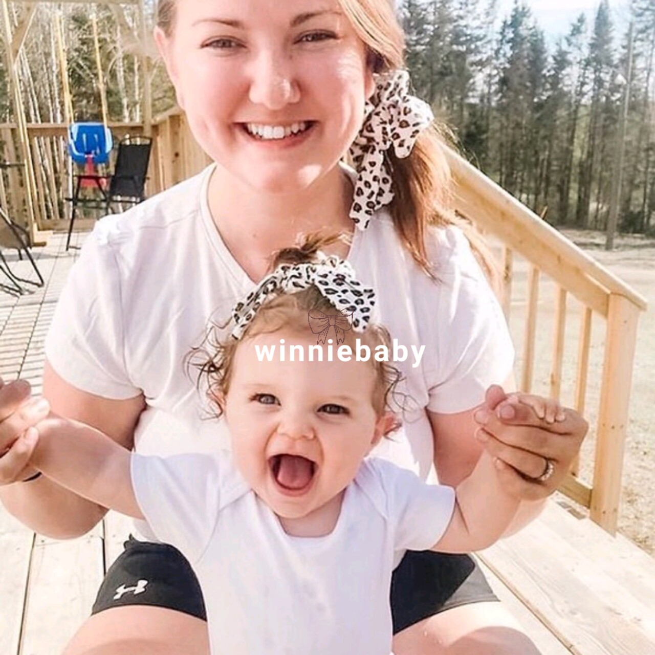 加拿大进口Lulujo儿童发带发圈亲子束发带女童辣妈发饰