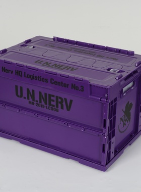 eva动漫联名50.1L箱子紫色周边二次元折叠收纳箱手办家用整理箱