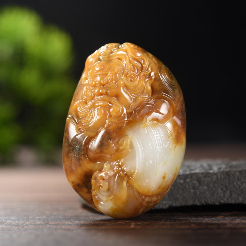 籽料钟馗挂件