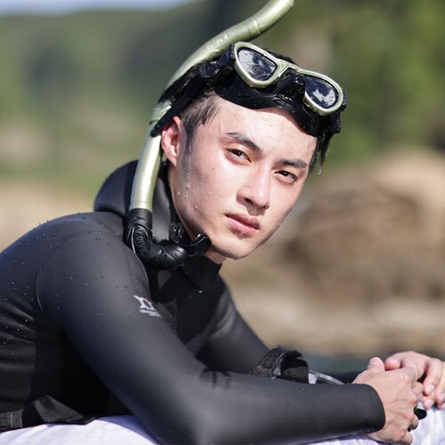 V.DIVE威带夫自由潜水低容积深潜面镜呼吸管浮潜面罩套装可配近视