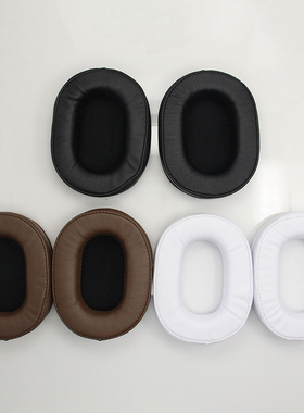 适用铁三角陌生人妻耳套ATH-MSR7 M50 M20 M40耳机套白色皮质耳罩