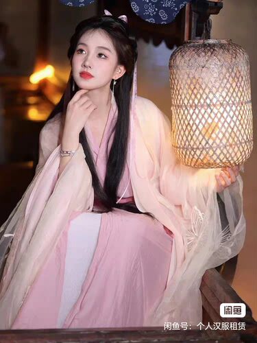 顺丰【租】棠临阁王语嫣同款汉服生日拍照仙气飘飘大袖衫交襟襦裙