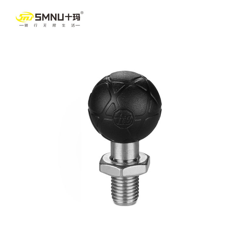 smnu十玛3d m10螺丝球头手机支架底座配件不锈钢车把后视镜安装