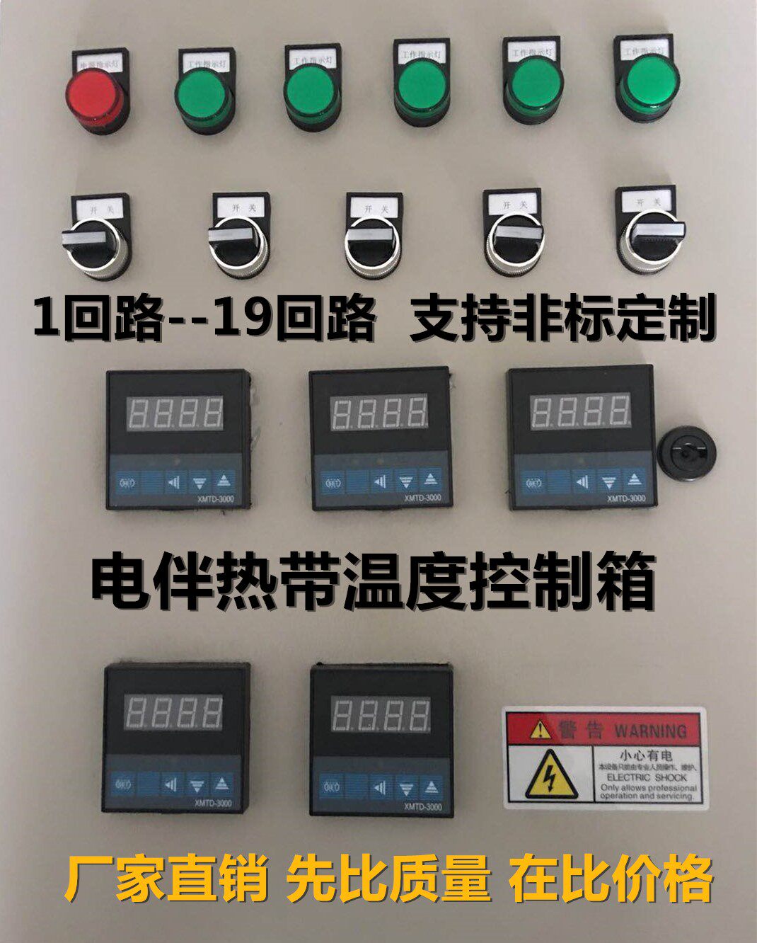 电伴热带数显温度控制箱 电伴热带温控 恒温控制器 加热控制箱