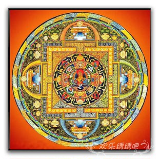 十字绣2025新款 饰画刺绣diy手工礼物钻石虎送长辈 线绣古风唐卡装