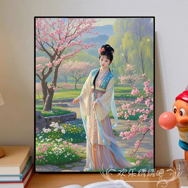 十字绣2025热卖高颜值红楼梦金陵十二钗之林黛玉钻石画满钻材料包