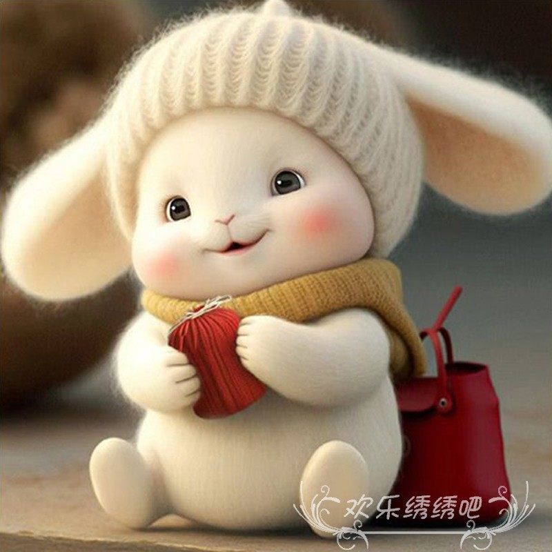 萌宠小兔子十二生肖十字绣自己绣新款客厅卧室手工粘贴钻石画满钻,居家布艺,十字绣套件,淘宝优惠券,粉丝福利购,淘宝优惠卷