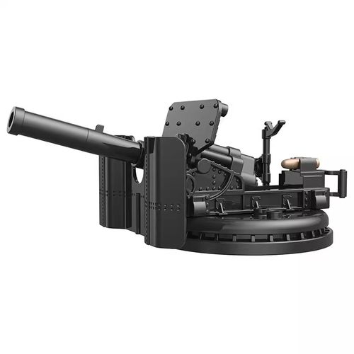 中国人仔军事武器重机枪重武器机甲炮模型玩具