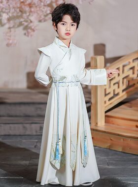 儿童汉服2025春秋新款原创男童古装古风帅气侠客服唐装演出服江陵