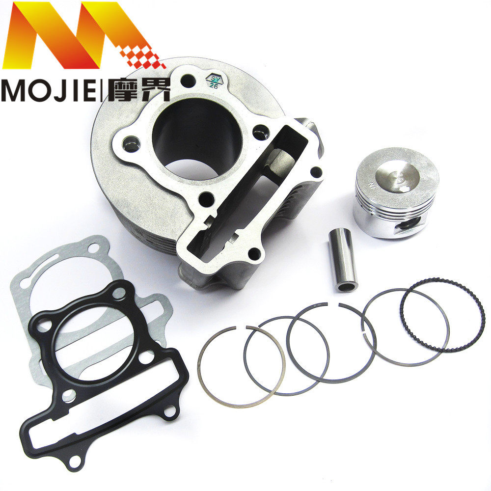 适用豪爵银巨星HJ125T-11/11A原装配件套缸汽气缸体活塞环中缸垫