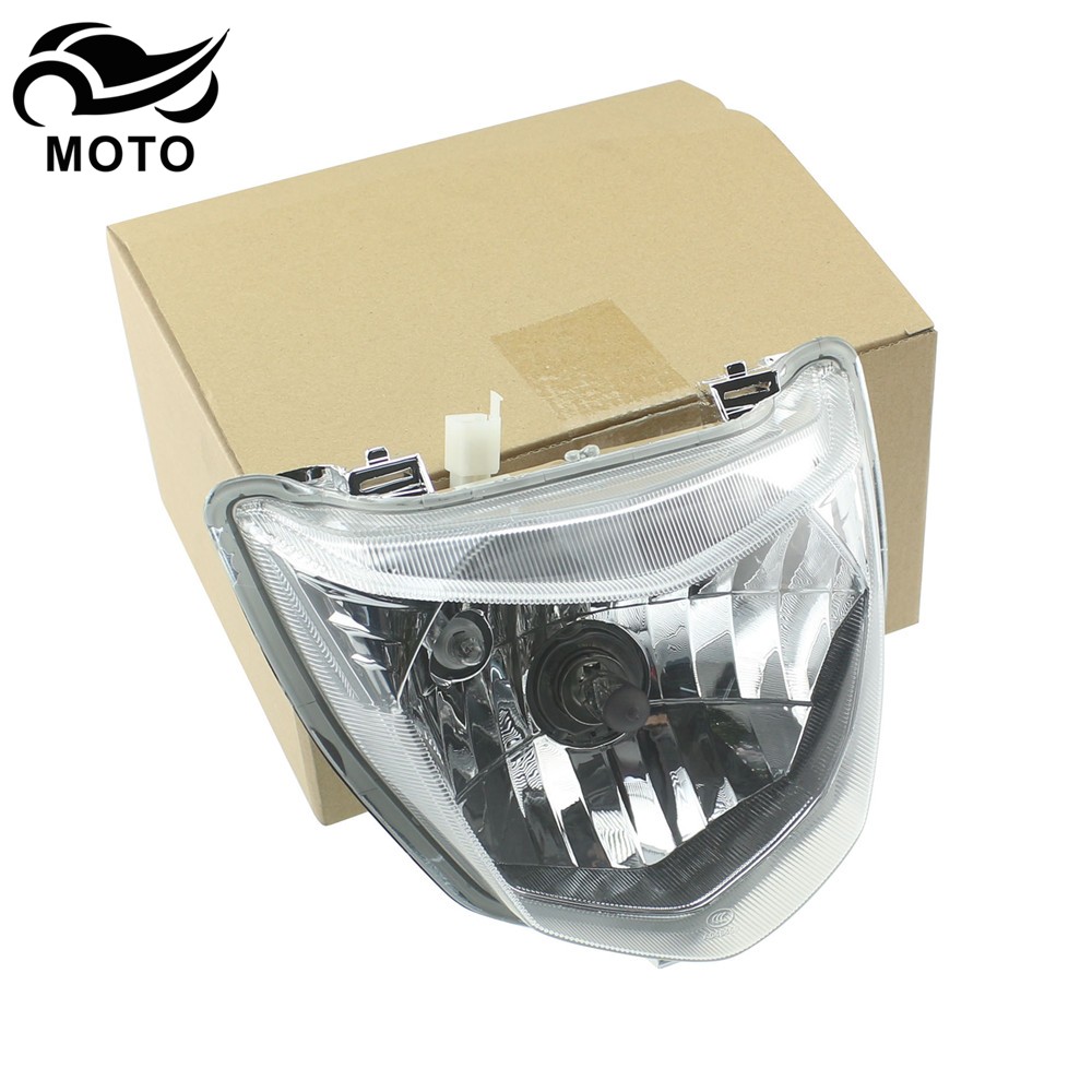 适用豪爵翼爽DM125/150 HJ125-23 HJ150-23大灯总成前照灯 头罩版