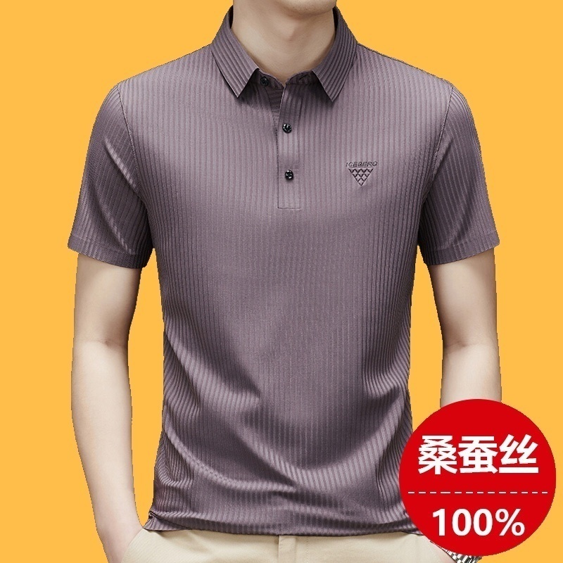 德国工艺！轻奢经典！高级感短袖T恤夏季商务休闲中年男装POLO衫