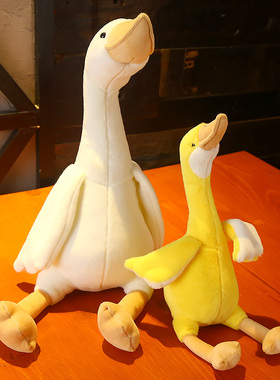 创意安抚天鹅公仔毛绒玩具大白鹅玩偶幼儿园仿真鸭子布娃娃抱枕