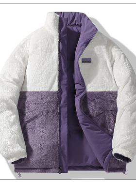 winter fleece lined coat men women black puffer jacket wind