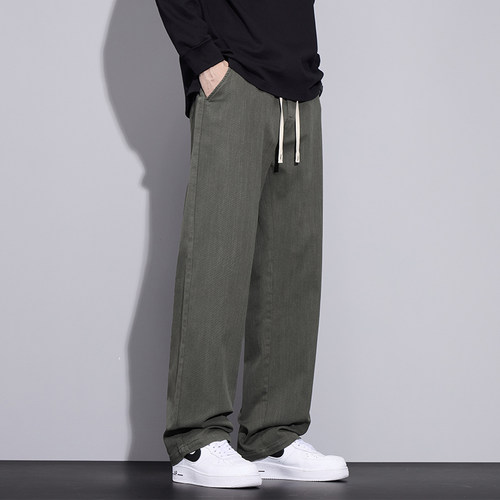 简约直筒休闲裤男宽松休闲百搭
